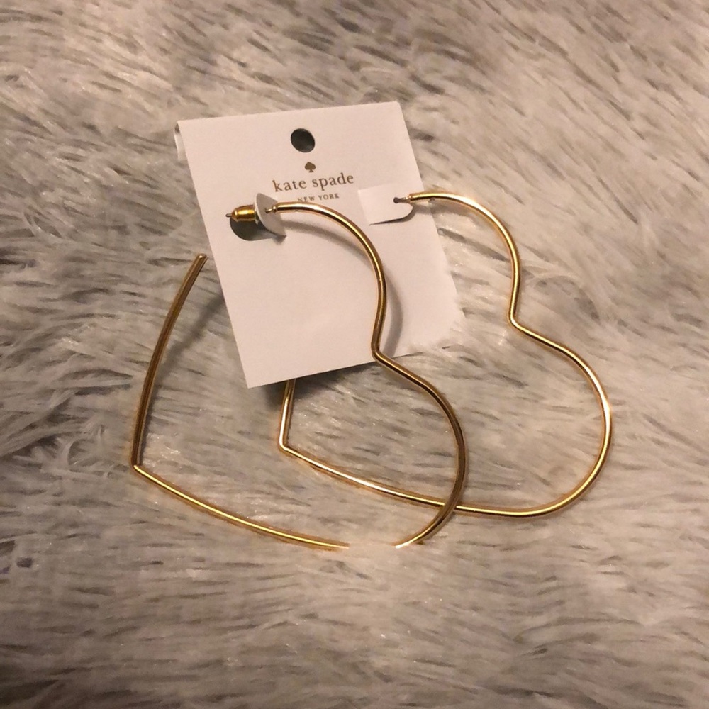 Kate spade Heart shaped earrings